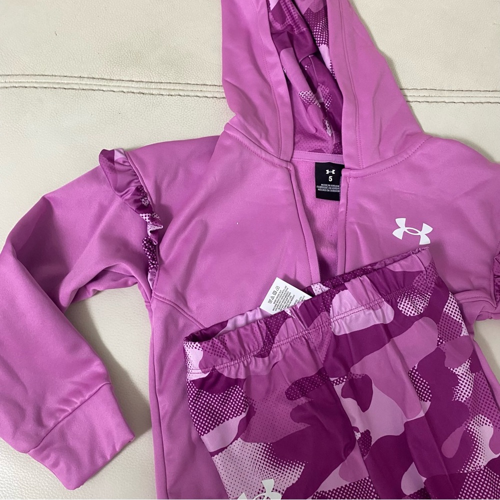 Under Armour pink camouflage cute legging warm set 7235 - Picture 4 of 6
